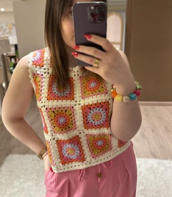 Top crochet LEYNA