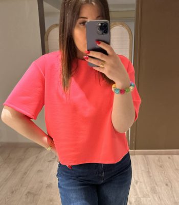 T-shirt JADE rose fluo
