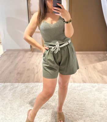 Short LEÏLA kaki