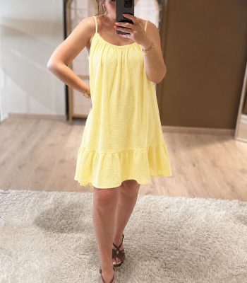 Robe à bretelles HAYDEN jaune