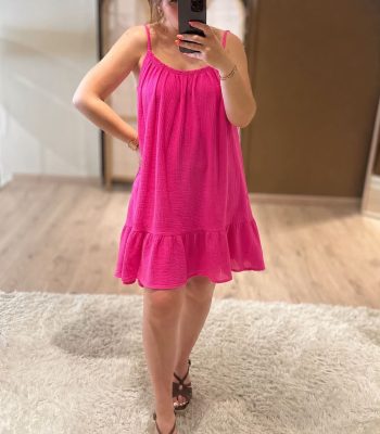 Robe à bretelles HAYDEN fuschia