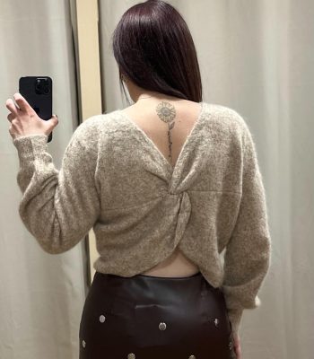 Pull à dos noué ORLANE