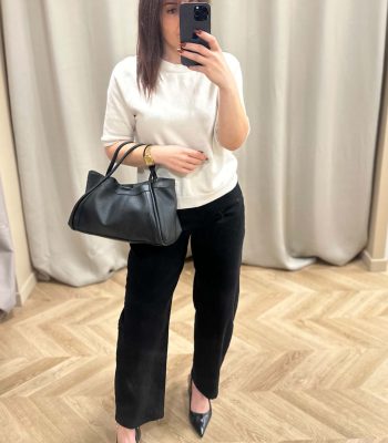 Pull à manches courtes COCO écru