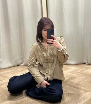 Blouse en velours OCEANE