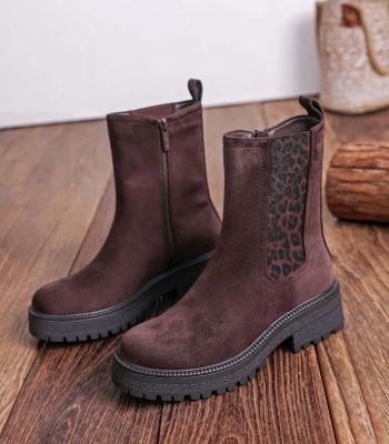 Bottines léopard choco MARION