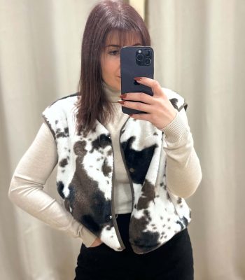 Gilet sans manche imprimé COW