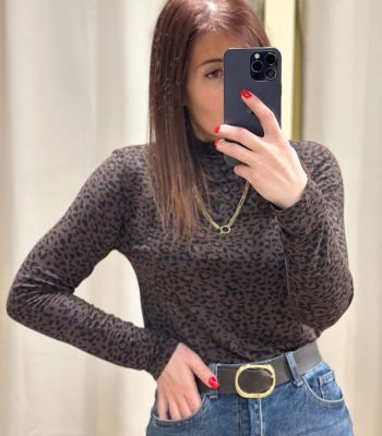 Sous pull léopard NAWEL choco